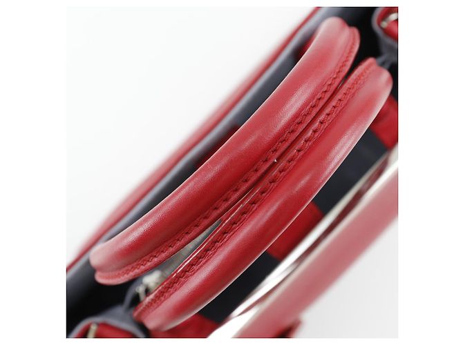 Fendi 2Jours Tasche aus Leder klein Rot - Ansicht 6
