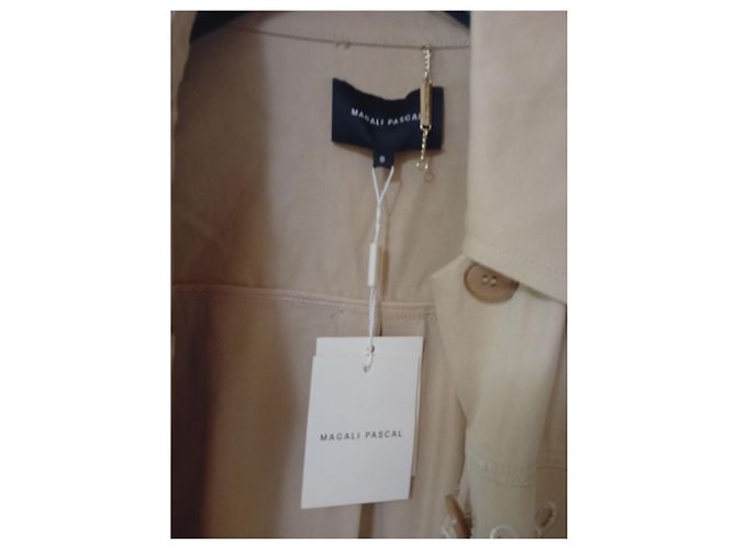 Abrigo trench Magali Pascal de algodón beige - vista 3