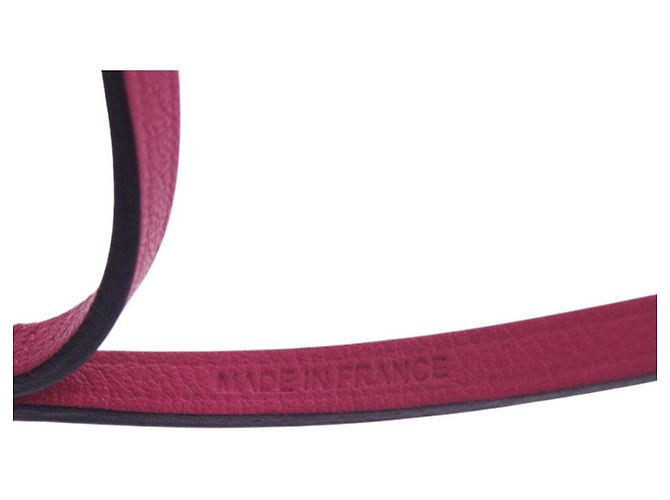 Portachiavi in pelle di agnello rosa Hermès - vista 8