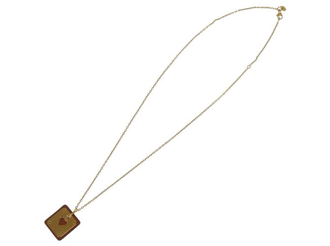 Hermès Asde Coeur Ace of Hearts Halskette Braun - Ansicht 5
