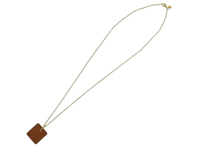 Hermès Asde Coeur Ace of Hearts Halskette Braun - Ansicht 6