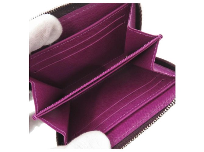 Zippy Monedero de cuero Epi Louis Vuitton en Cassis Morado oscuro - vista 6
