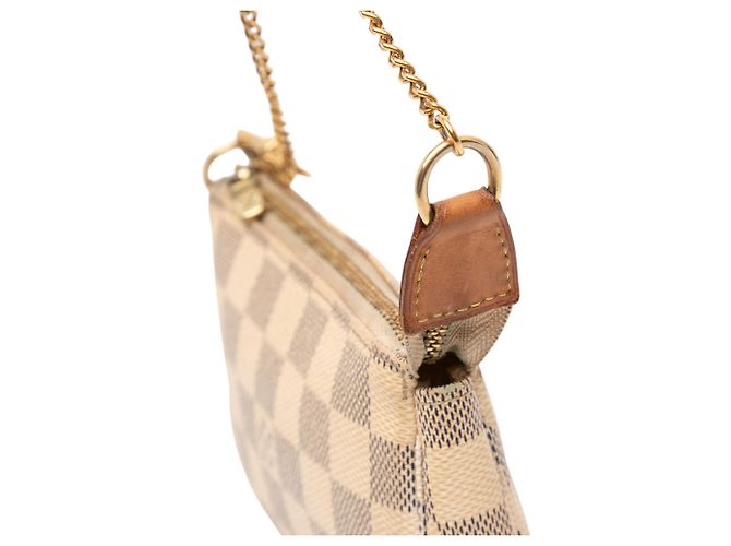 Mini Pochette Accessoires Damier Azur Bianco Louis Vuitton - vista 8