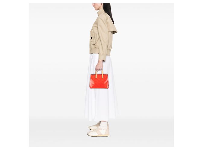 Louis Vuitton Vermelho Monograma Vernis Reade PM - vista 11