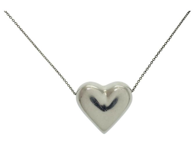 Tiffany & Co Collana in Argento Sterling a Forma di Cuore Pizzicato Tiffany - vista 3