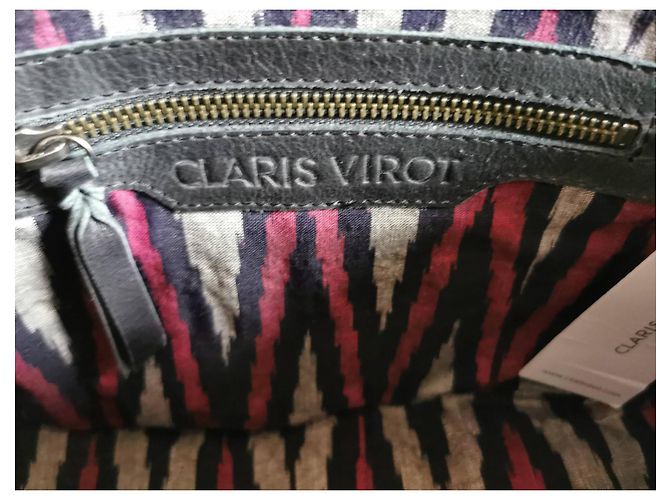 Sac à main Claris Virot Ava Patchwork en Python Noir - vue 4