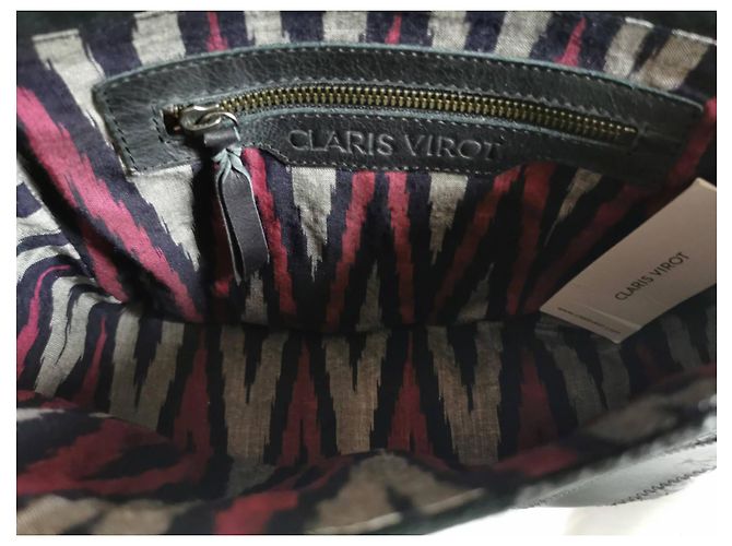 Sac à main Claris Virot Ava Patchwork en Python Noir - vue 5