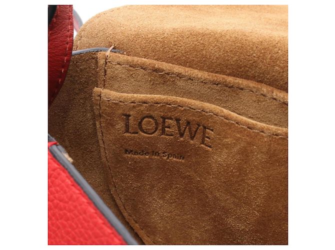 Borsa a Spalla Loewe Gate Mini in Pelle Rossa Rosso - vista 4