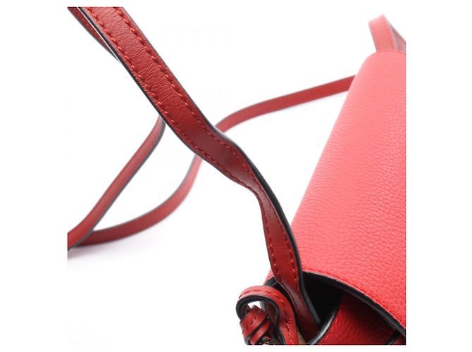 Borsa a Spalla Loewe Gate Mini in Pelle Rossa Rosso - vista 5