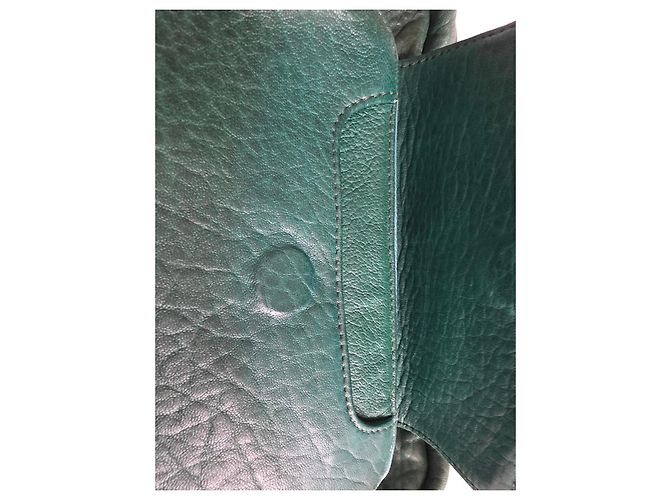 Borsa Big Charly Claris Virot in pelle bubble verde - vista 11