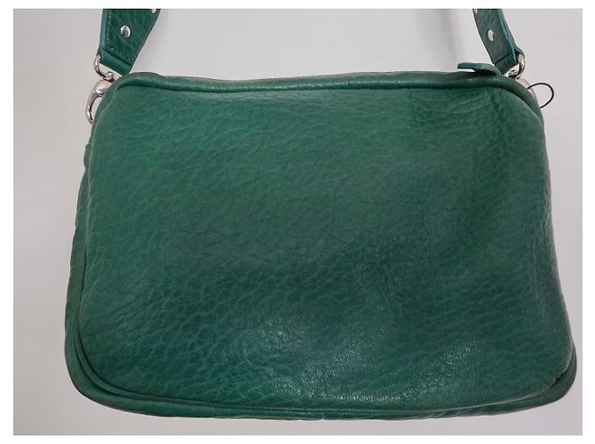 Borsa Big Charly Claris Virot in pelle bubble verde - vista 15
