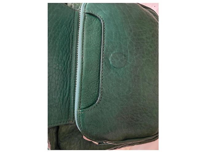Borsa Big Charly Claris Virot in pelle bubble verde - vista 16