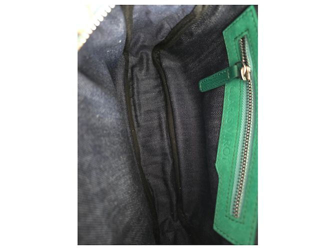 Borsa Big Charly Claris Virot in pelle bubble verde - vista 7