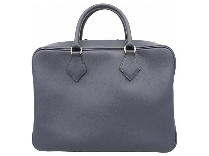 Borsa Evergrain con tracolla Plume di Hermès Blu - vista 12