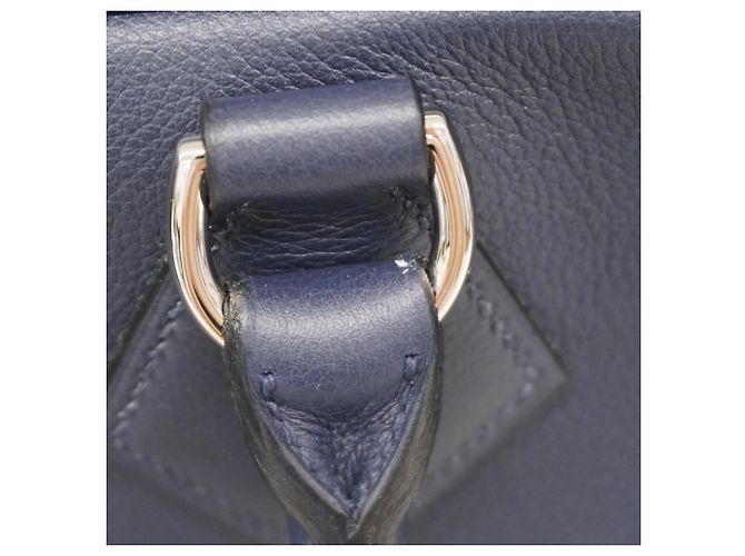 Borsa Evergrain con tracolla Plume di Hermès Blu - vista 9
