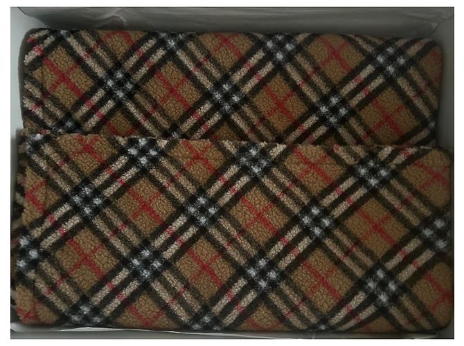 Plaid Burberry Beige en acrylique - vue 2