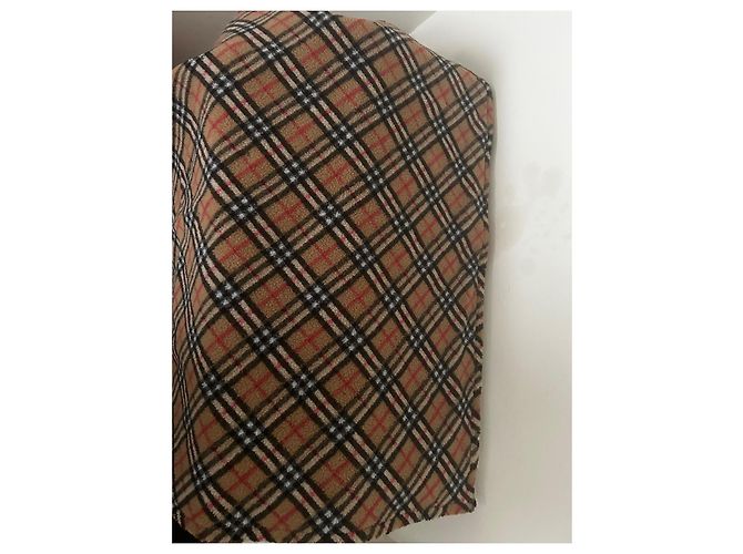 Plaid Burberry Beige en acrylique - vue 6