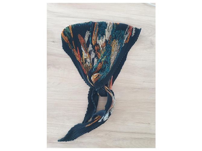Constance Lenço plissado de seda Hermès Multicor - vista 2