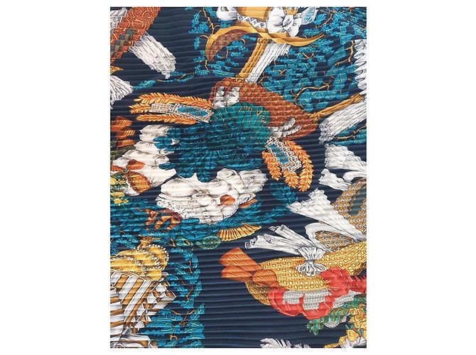 Constance Lenço plissado de seda Hermès Multicor - vista 3