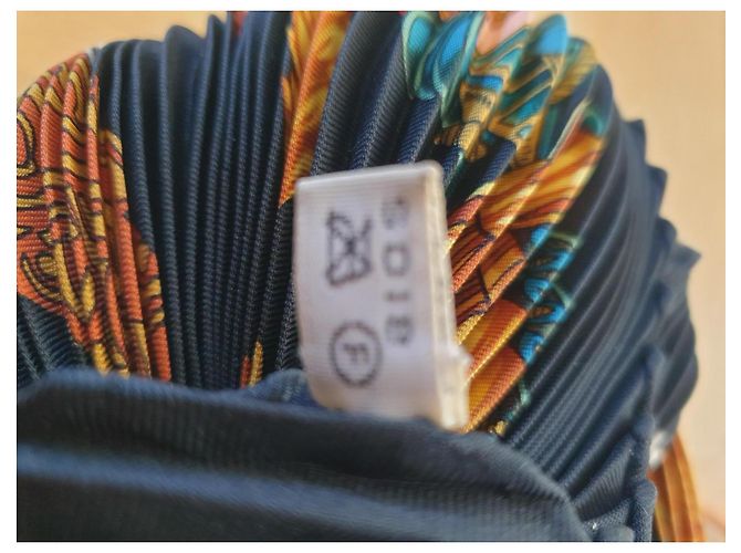 Constance Lenço plissado de seda Hermès Multicor - vista 8