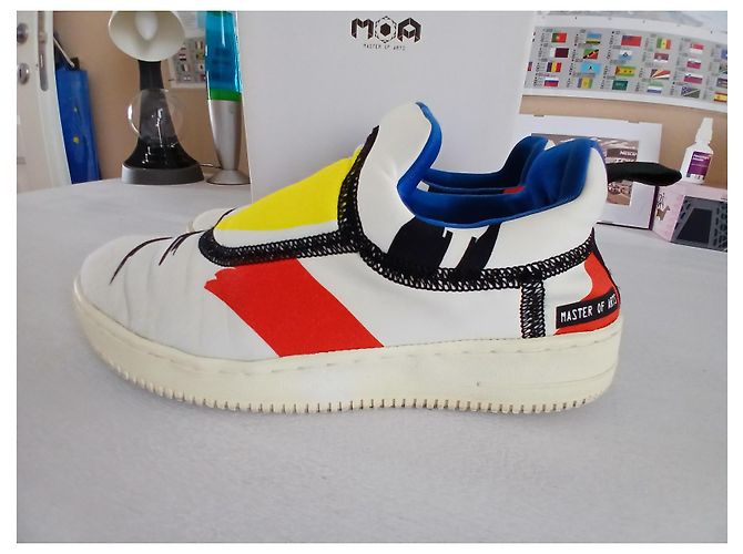 Autre Marque Moa Master of Arts Mondrian Sneaker weiß Scuba Mehrfarben - Ansicht 3