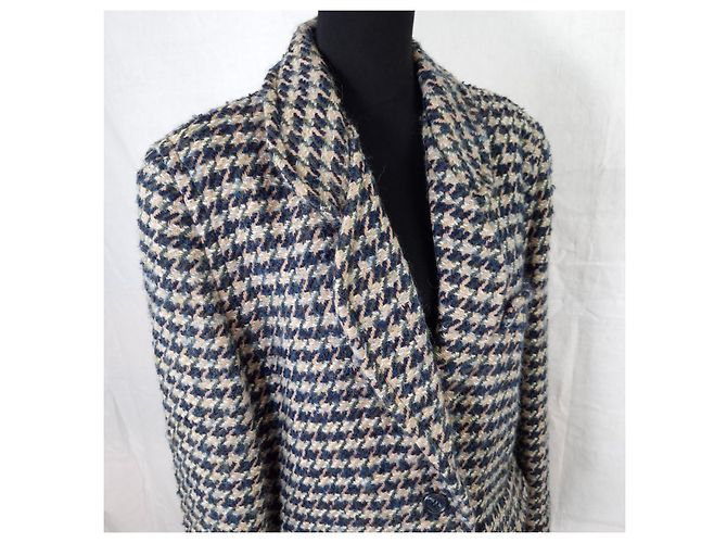 Krizia houndstooth vintage wool coat from the 80s - view 8