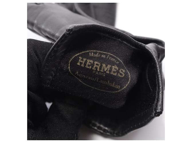 Hermès Kelly Handschuhe Schwarz - Ansicht 3