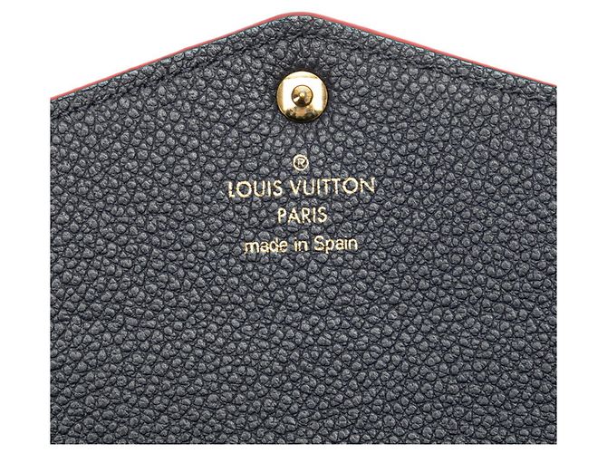 Louis Vuitton Monogram Empreinte Langbörse Rot Marineblau - Ansicht 10