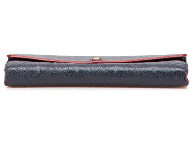 Louis Vuitton Monogram Empreinte Langbörse Rot Marineblau - Ansicht 3