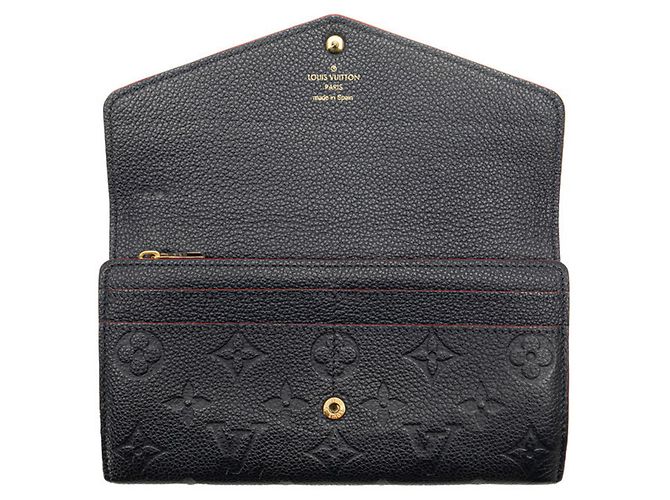 Louis Vuitton Monogram Empreinte Langbörse Rot Marineblau - Ansicht 6