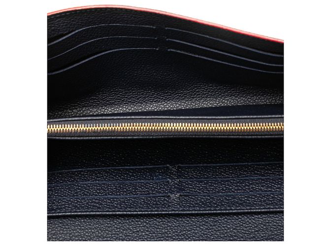 Louis Vuitton Monogram Empreinte Langbörse Rot Marineblau - Ansicht 7