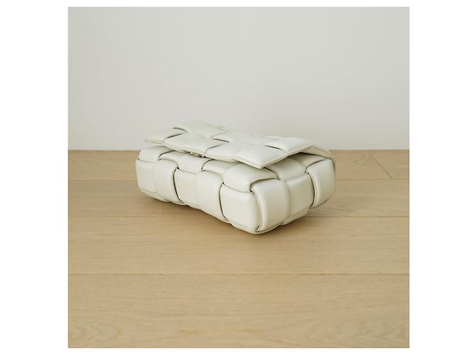 Borsa Bottega Veneta Padded Cassette in pelle bianca Bianco - vista 10