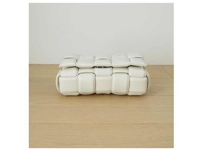 Borsa Bottega Veneta Padded Cassette in pelle bianca Bianco - vista 11