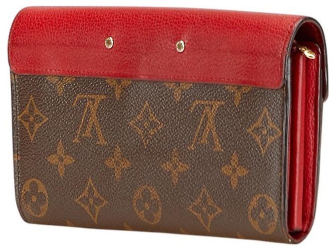 Portafoglio Lungo Pallas Monogram Louis Vuitton Marrone Rosso - vista 2
