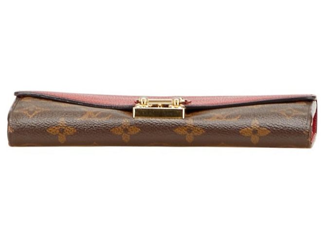 Portafoglio Lungo Pallas Monogram Louis Vuitton Marrone Rosso - vista 3