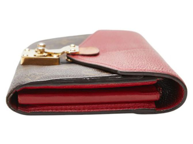 Portafoglio Lungo Pallas Monogram Louis Vuitton Marrone Rosso - vista 5