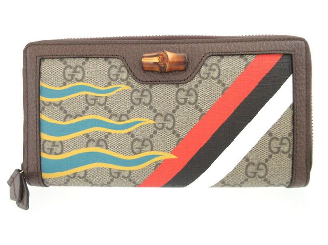 Monedero de bambú Gucci Diana Castaño Beige - vista 2