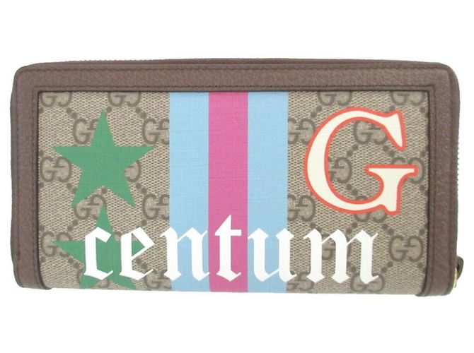 Monedero de bambú Gucci Diana Castaño Beige - vista 3