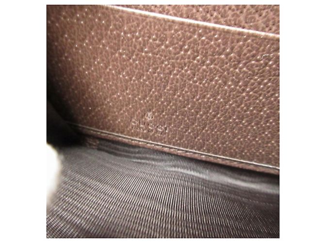 Monedero de bambú Gucci Diana Castaño Beige - vista 8