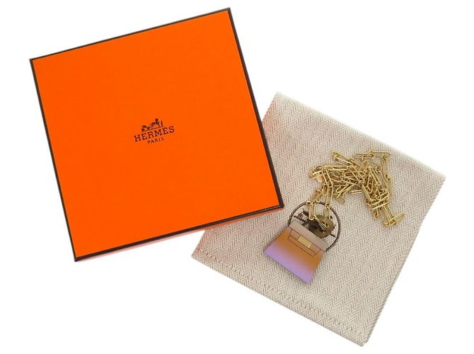 Collar Péndulo Amuleto Kelly Fusion Hermès Púrpura - vista 3