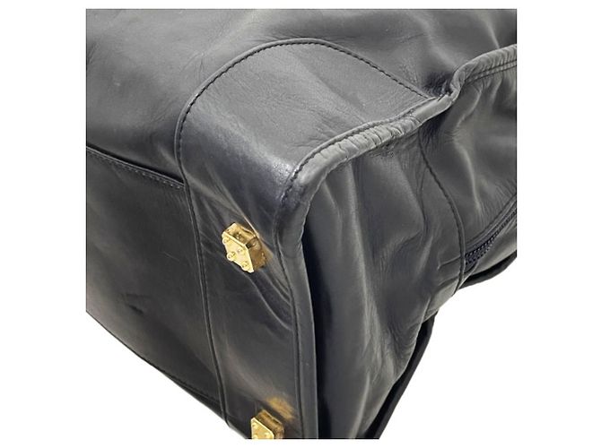 Sac à main Loewe Amazona 40 en cuir noir - vue 4