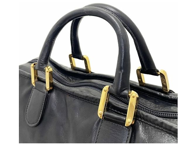 Sac à main Loewe Amazona 40 en cuir noir - vue 6