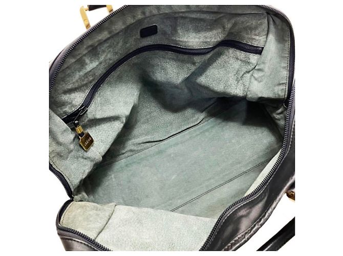 Sac à main Loewe Amazona 40 en cuir noir - vue 9