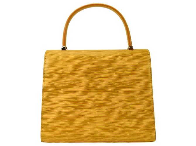 Malesherbes Borsa a mano in pelle Epi Louis Vuitton Giallo - vista 3
