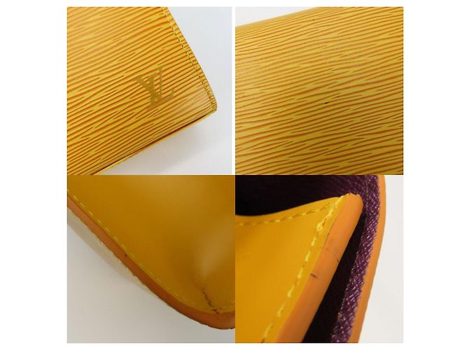Malesherbes Borsa a mano in pelle Epi Louis Vuitton Giallo - vista 6