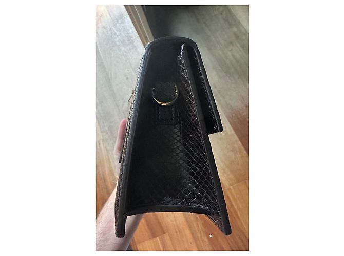 Le Grand Bambino Jacquemus Tasche aus Leder mit Python-Print Braun - Ansicht 4