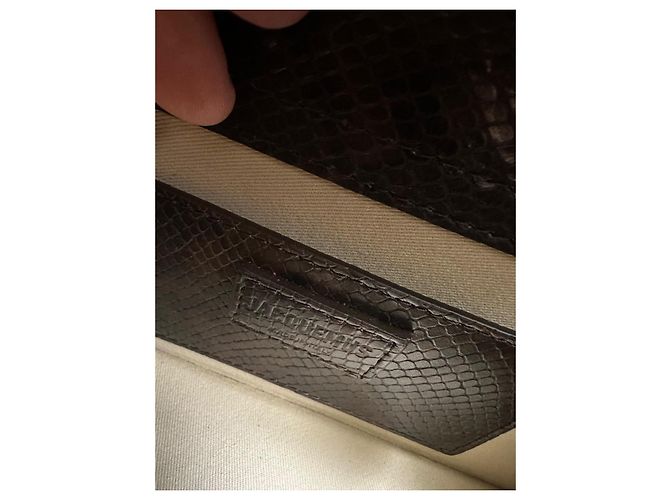 Le Grand Bambino Jacquemus Tasche aus Leder mit Python-Print Braun - Ansicht 7