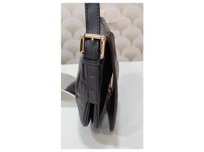 Borsa a tracolla Gucci GG in pelle nera Nero - vista 11