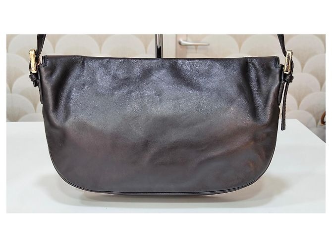 Borsa a tracolla Gucci GG in pelle nera Nero - vista 12