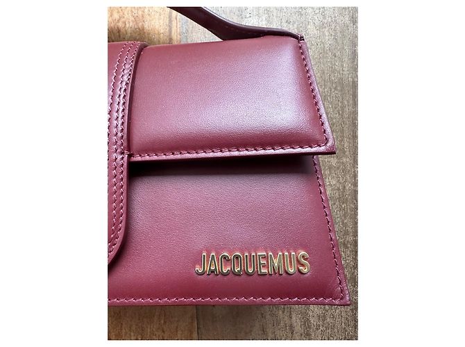 Borsa Jacquemus Le Grand Bambino Bourdeaux Bordò - vista 2